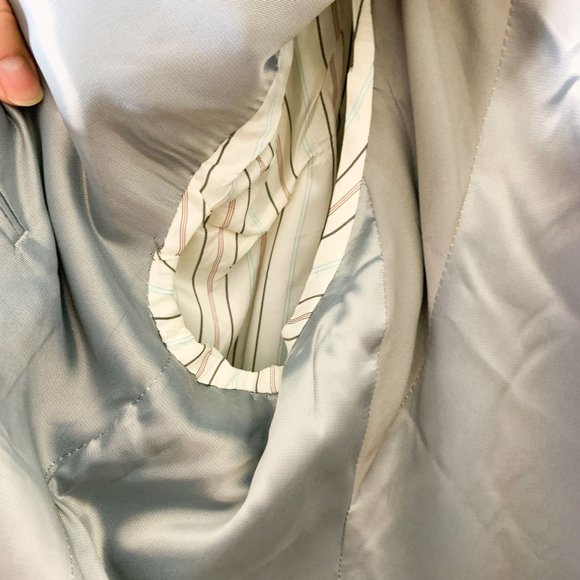 Ralph Lauren gray plaid blazer sport jacket silk wool 44L - Picture 8 of 10